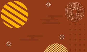 simple and dynamic brown background with geometric ornaments. design for banner, poster flyer vector