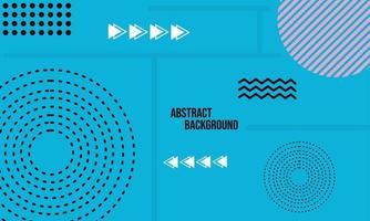 dynamic geometric style blue color banner background vector