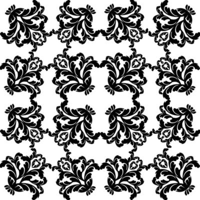 Vector damask vintage baroque scroll ornament swirl. Victorian monogram heraldic shield swirl. Retro floral leaf pattern border foliage antique  acanthus calligraphy engraved tattoo. Seamless pattern
