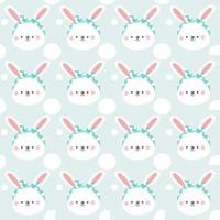 Seamless pattern with rabbit. vector
