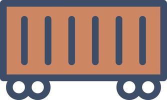 rail container vector illustration on a background.Premium quality symbols.vector icons for concept and graphic design.