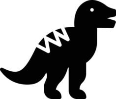 Ilustración de vector de dinosaurio en un fondo. Símbolos de calidad premium. Iconos vectoriales para concepto y diseño gráfico.