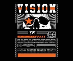 diseño gráfico de estilo píxel de afiche retro para ropa de calle de camisetas y estilo urbano vector