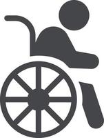 disable wheelchair vector illustration on a background.Premium quality symbols.vector icons for concept and graphic design.