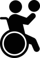 wheelchair football vector illustration on a background.Premium quality symbols.vector icons for concept and graphic design.