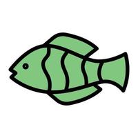 ilustración vectorial de peces en un fondo. símbolos de calidad premium. iconos vectoriales para concepto y diseño gráfico. vector