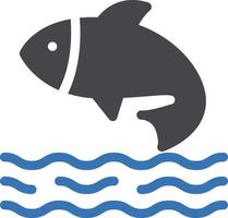 ilustración vectorial de peces en un fondo. símbolos de calidad premium. iconos vectoriales para concepto y diseño gráfico. vector