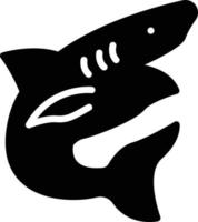 ilustración de vector de tiburón en un fondo. símbolos de calidad premium. iconos vectoriales para concepto y diseño gráfico.