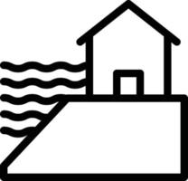 house flood vector illustration on a background.Premium quality symbols.vector icons for concept and graphic design.