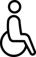 wheelchair vector illustration on a background.Premium quality symbols.vector icons for concept and graphic design.