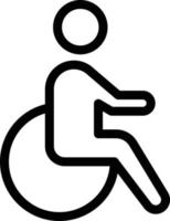 wheelchair vector illustration on a background.Premium quality symbols.vector icons for concept and graphic design.