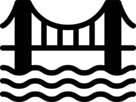 ilustración de vector de puente de río en un fondo. símbolos de calidad premium. iconos vectoriales para concepto y diseño gráfico.