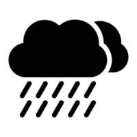 ilustración de vector de lluvia de nubes en un fondo. símbolos de calidad premium. iconos vectoriales para concepto y diseño gráfico.