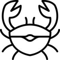 crab vector illustration on a background.Premium quality symbols.vector icons for concept and graphic design.