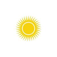 sun icon design template vector