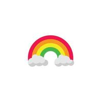 rainbow logo icon design template vector