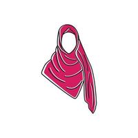 hijab logo icon design template vector