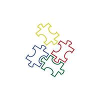 plantilla de diseño de icono de logotipo de autismo