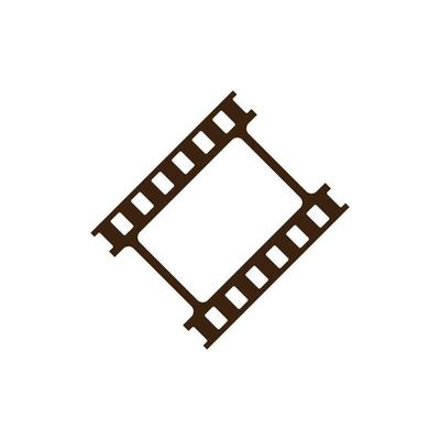 film strip icon design template vector