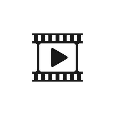 film strip icon design template vector