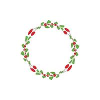 leaf border design template vector