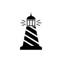 lighthouse icon design template vector