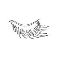 eyelashes clipart design template vector