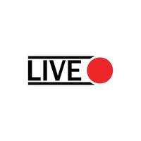 live streaming icon design template vector