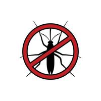 vector de plantilla de diseño de icono de logotipo de mosquito