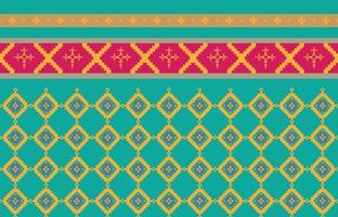 Abstract geometric and tribal patterns, usage design local fabric patterns, Design inspired by indigenous tribes. geometric Vector illustration