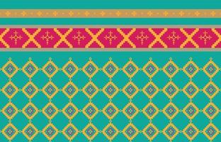 Abstract geometric and tribal patterns, usage design local fabric patterns, Design inspired by indigenous tribes. geometric Vector illustration