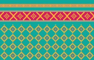 Abstract geometric and tribal patterns, usage design local fabric patterns, Design inspired by indigenous tribes. geometric Vector illustration