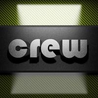 crew word of iron on carbon photo