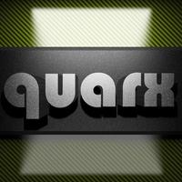 quarx word of iron on carbon photo