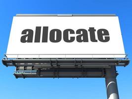 allocate word on billboard photo