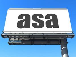 asa word on billboard photo