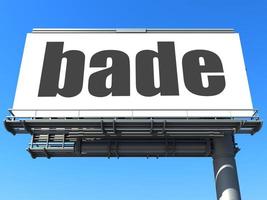 bade word on billboard photo