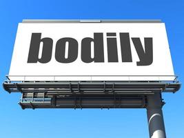 bodily word on billboard photo