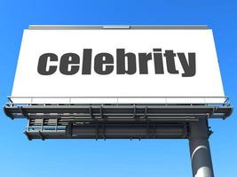 celebrity word on billboard photo