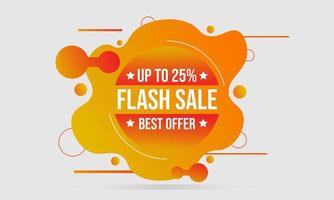 flash sale banner for business promotion vector