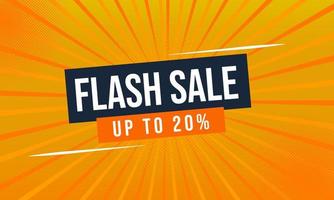 Modern dynamic for flash sale banner template design, special offer flash sale set vector