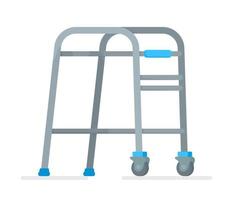 Vector illustration of isolated walkers on a white background.