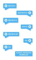 Vector illustration of voice messaging. Correspondence with a girlfriend or friend.