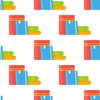 Back to school, literacy, library, reading, education, teaching. Book pattern. vector