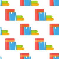 Back to school, literacy, library, reading, education, teaching. Book pattern. vector