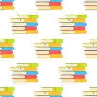 Vector illustration of the pattern of stacks of books.