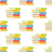 Vector illustration of the pattern of stacks of books.