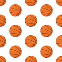Vector illustration of basketball pattern.