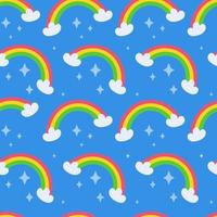 Vector illustration of a rainbow pattern. Beautiful children's pattern.