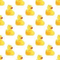Vector illustration rubber duck pattern. Infinity pattern with child's design.